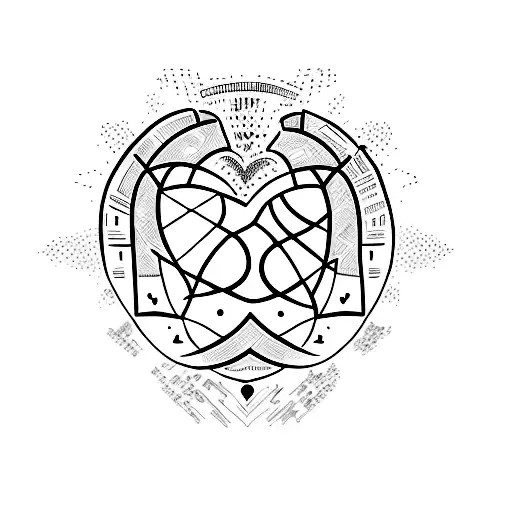 interpretation of the phrase "my heart in the east but I am in the heart of the west" tattoo design idea