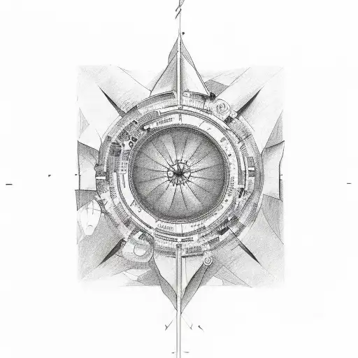 interpretation of the phrase "my heart in the east but I am in the center of the west" tattoo design idea