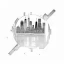 chicago skyline  tattoo design idea