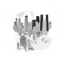 chicago skyline  tattoo design idea