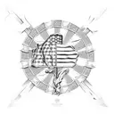 Rocky Mountain Floral, Betsy Ross Flag, 1911 handgun, Sledgehammer, tattoo design idea