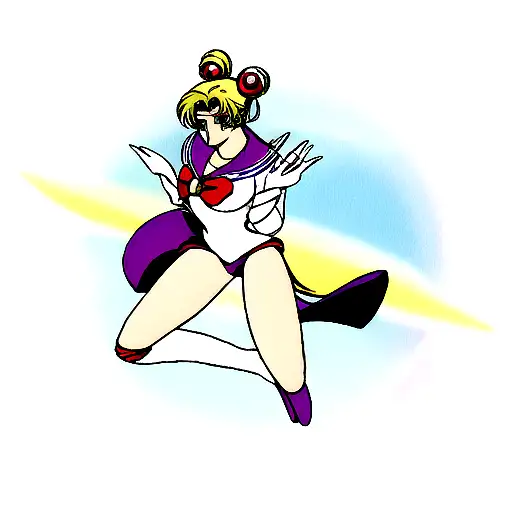 sailor moon tattoo design idea