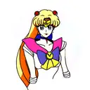 sailor moon tattoo design idea