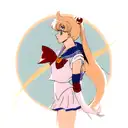 sailor moon tattoo design idea