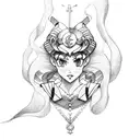 sailor moon tattoo design idea