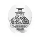 Broken vase tattoo design idea