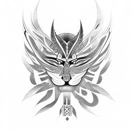 Create a coding-themed tattoo incorporating Maori stripes tattoo design idea