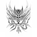 Create a coding-themed tattoo incorporating Maori stripes tattoo design idea