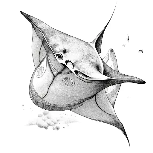 Manta Ray tattoo design idea