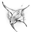 Manta Ray tattoo design idea