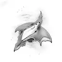 Manta Ray  tattoo design idea