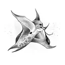 Manta Ray  tattoo design idea