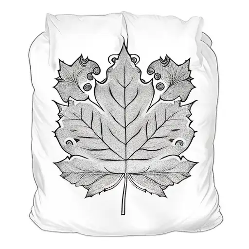 5 leafs clover (black clover anime style) filled with design tattoo design idea