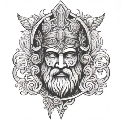 stoic virtues tattoo design idea