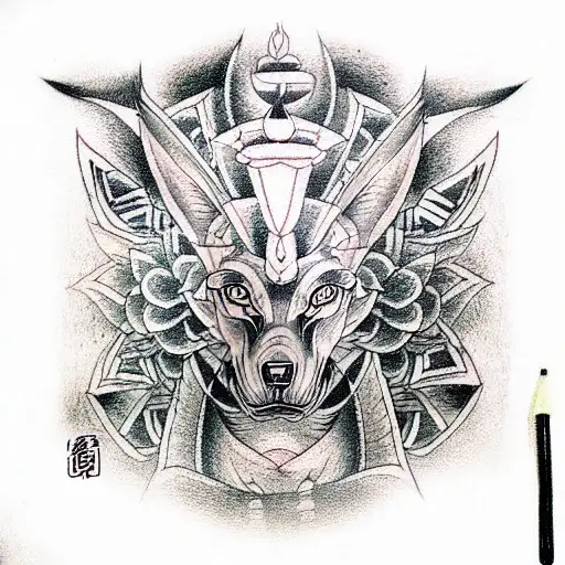 Anubis tattoo design idea