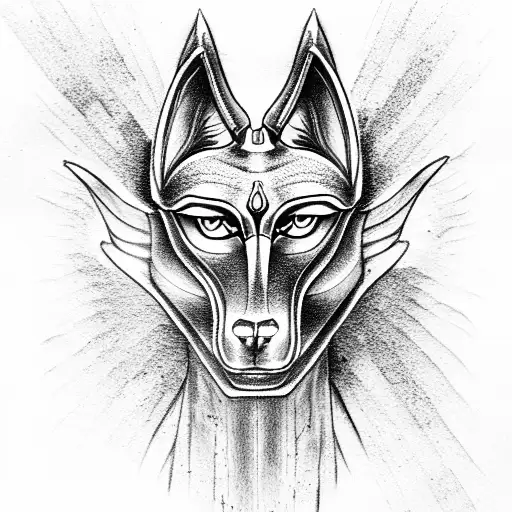 Anubis tattoo design idea