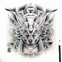 Anubis tattoo design idea