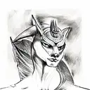 Anubis tattoo design idea