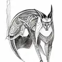 Anubis tattoo design idea