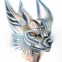 Anubis tattoo design idea