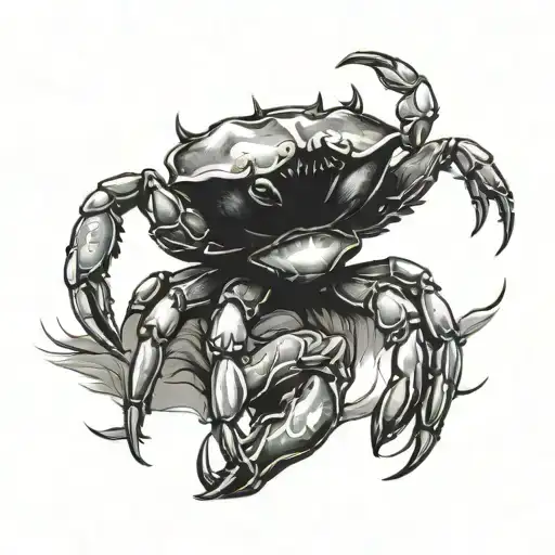 crab tattoo design idea