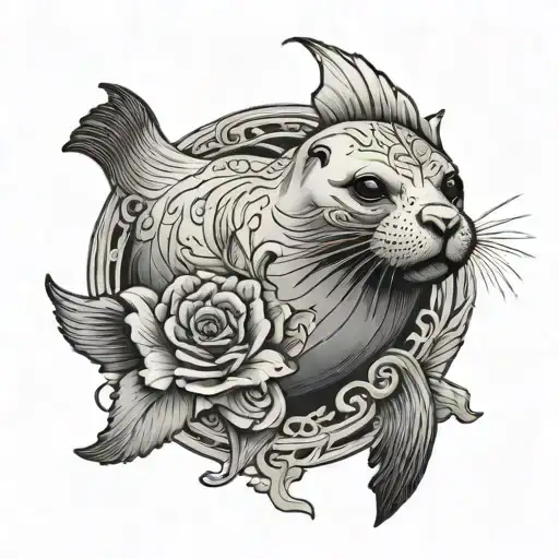 seal tattoo design idea