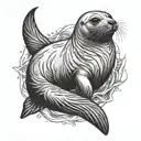 seal tattoo design idea
