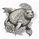 seal tattoo design idea