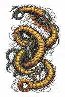 scorpion from mortal kombat  tattoo design idea