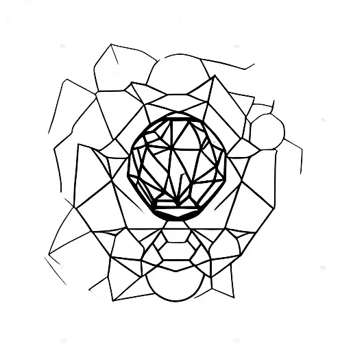 crystal ball tattoo design idea