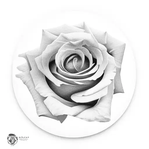 Rose with a manchester united logo tattoo design idea