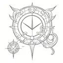 Sailor moon symbol tattoo design idea