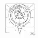 Sailor moon symbol tattoo design idea