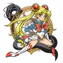 Sailor moon tattoo design idea