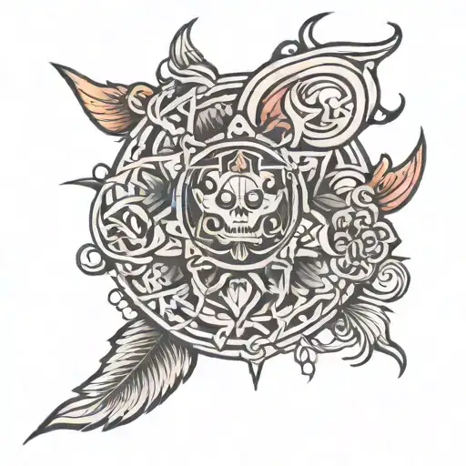 copper island British Columbia  tattoo design idea