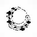 breathe horizontally tattoo design idea