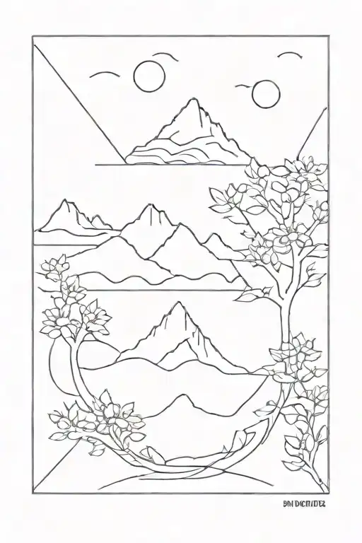 location tattoo design idea