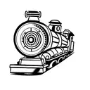 Steam engine tattoo design idea
