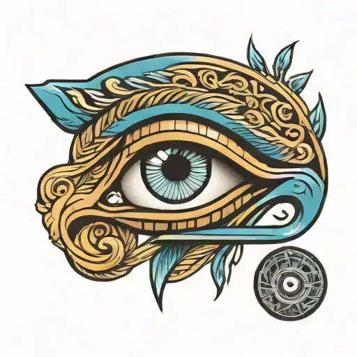 eye of horus tattoo design idea