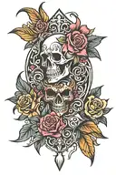 Chrome hearts tattoo design idea