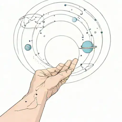 The pale blue dot space tattoo design idea