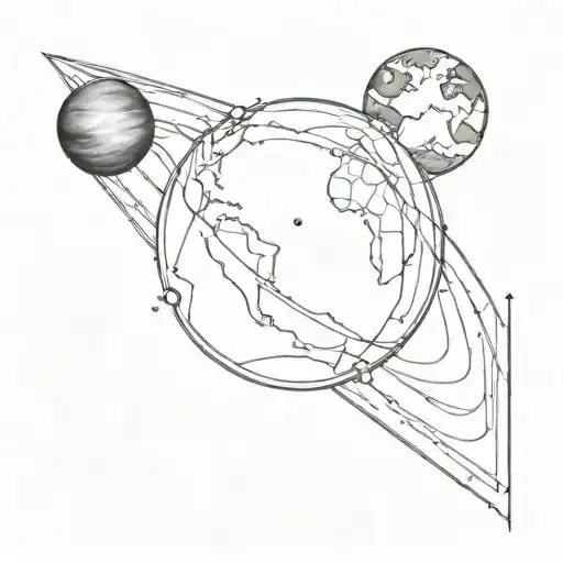 The pale blue dot tattoo design idea
