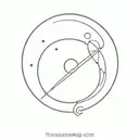 The pale blue dot tattoo design idea
