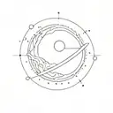The pale blue dot tattoo design idea