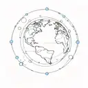 The pale blue dot tattoo design idea