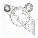 The pale blue dot tattoo design idea