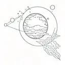 The pale blue dot tattoo design idea