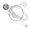 The pale blue dot tattoo design idea