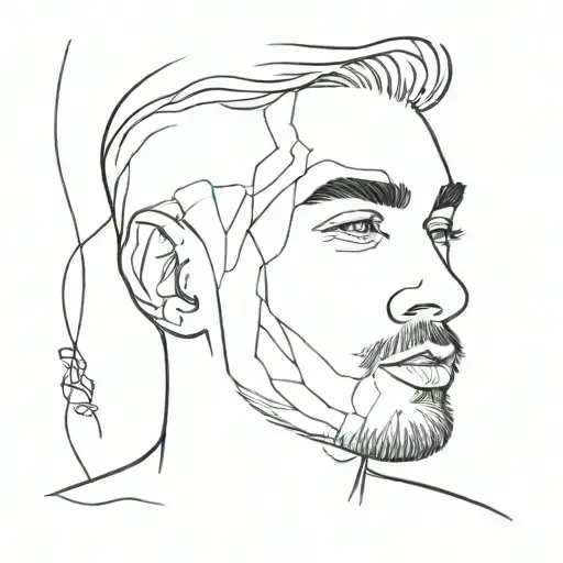 gay man portrait style tattoo tattoo design idea