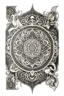 mandala withsymbols from Hecate, Nyx, and Persephone  tattoo design idea